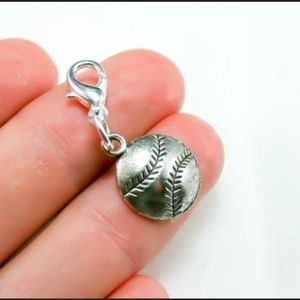 Clip On baseball charms planner sports charms bracelet pendant dreadlocks beads